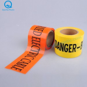 DANGER/CAUTION Buried Main Below Warning Tape; Cable/Fiber Undergournd Warning Tape