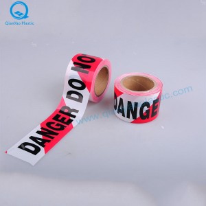 DANGER/DANGER DO NOT ENTER on Red/White Barrirer Tape; Red/White With Word Barrier Tape