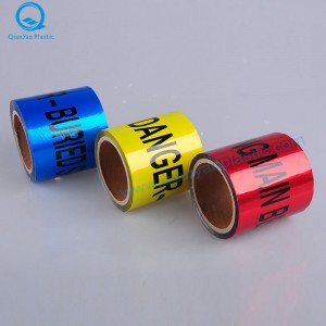 AL Fiber Optic Cable Below Underground Detecable Barricade Tape/Warning Tape